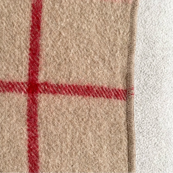 Danica Wool Plaid Throw Camping Picnic Blanket - Picture 6 of 12